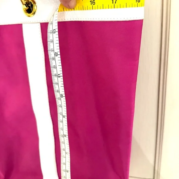 New St.John large nylon Tote/Purse hot pink - Picture 5 of 12